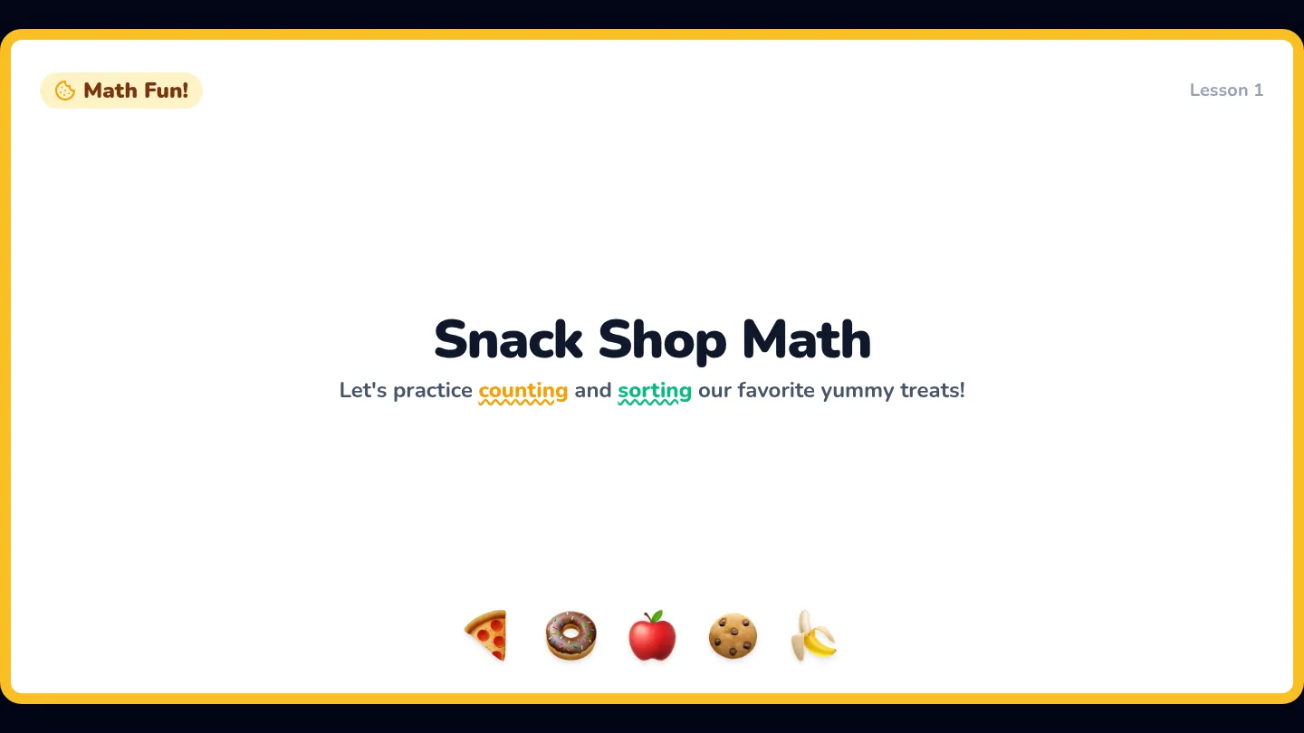 Snack Shop Instructional Slides