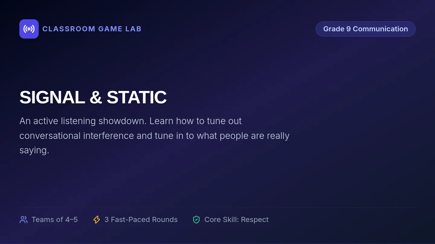 Signal Static Briefing Slides
