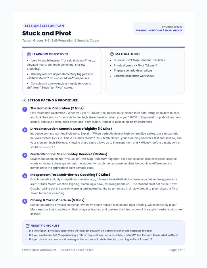 Session 2 Lesson Plan