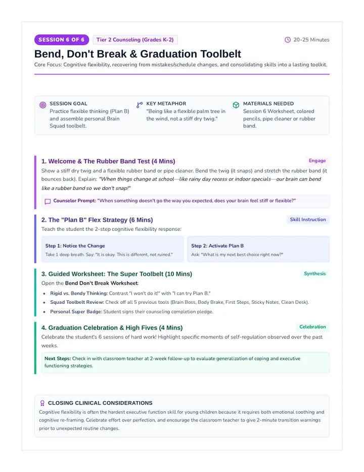 Bend Dont Break Counselor Guide