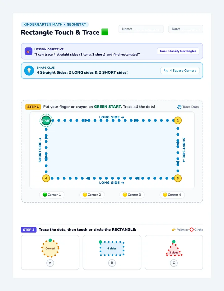 Rectangle Roundup Worksheet