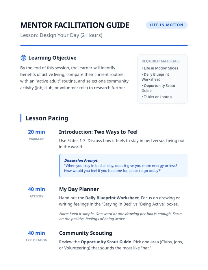 Mentor Facilitation Guide