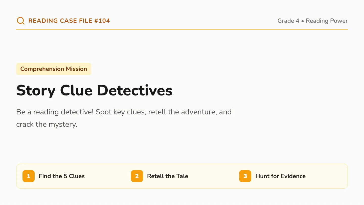 Story Clues Slide Deck