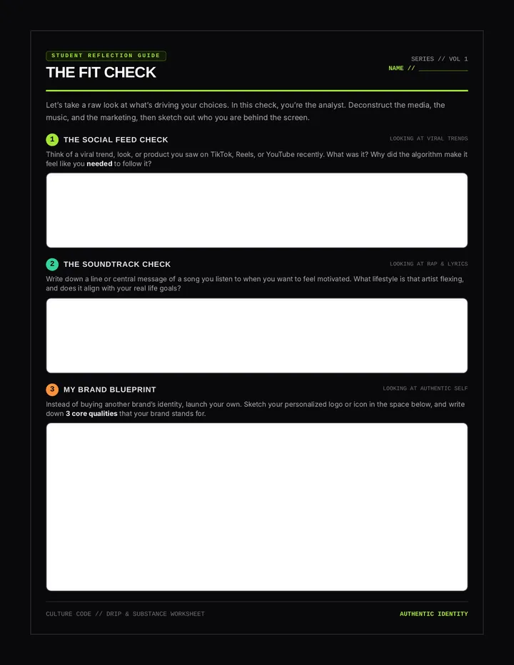 Fit Check Worksheet