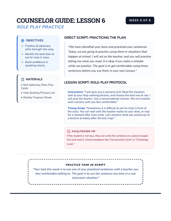 Advocates Blueprint Counselor Guide 6
