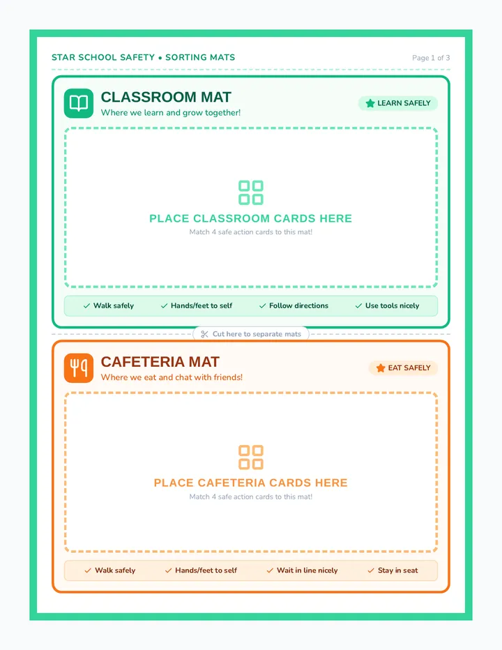 Safe Steps Sorting Mats
