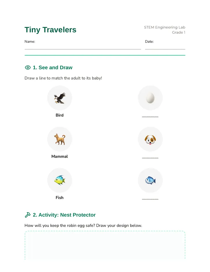 Tiny Travelers Student Workbook