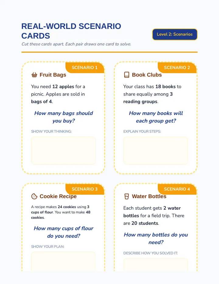 Real-World Scenario Cards