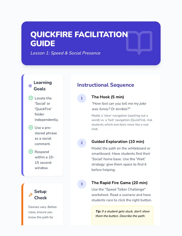 QuickFire Facilitation Guide