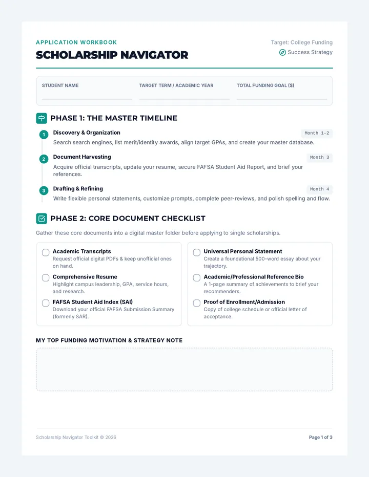 Scholarship Application Guide