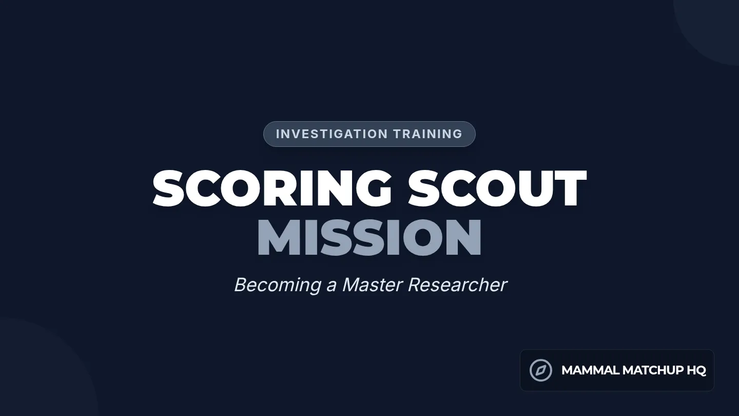 Scoring Scout Training Slides