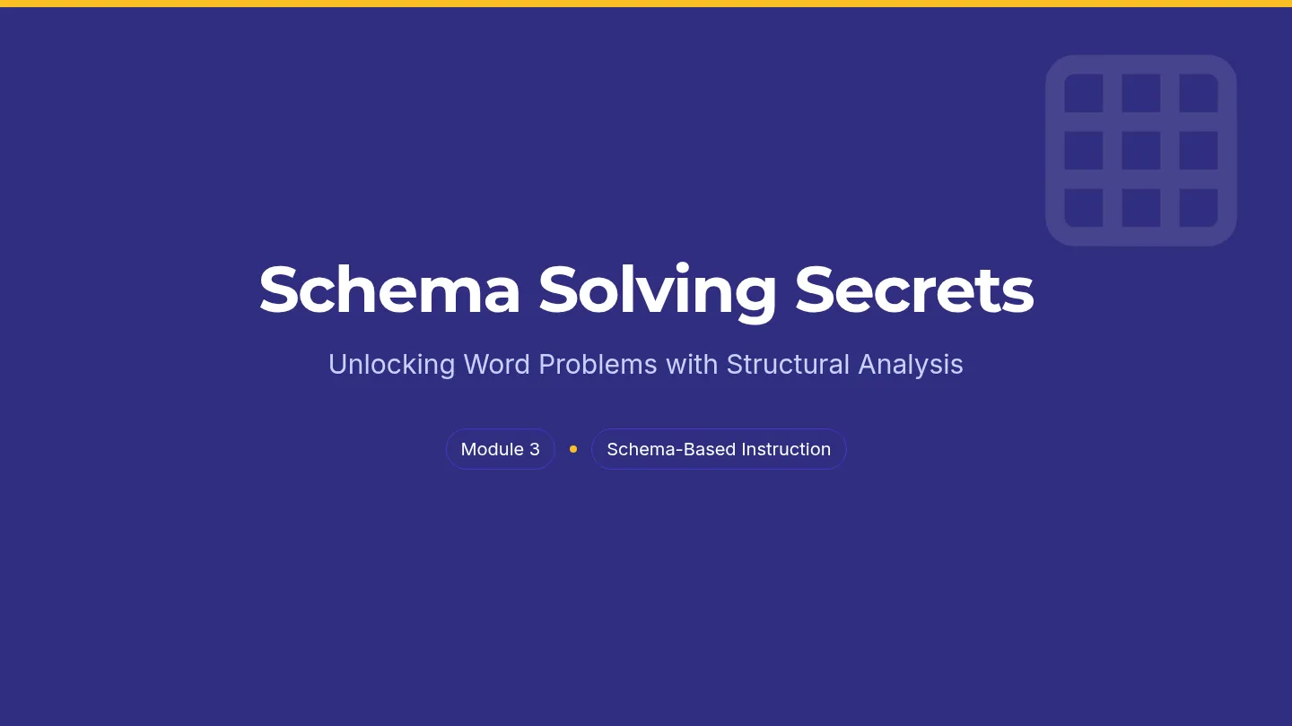 Schema Solving Slides