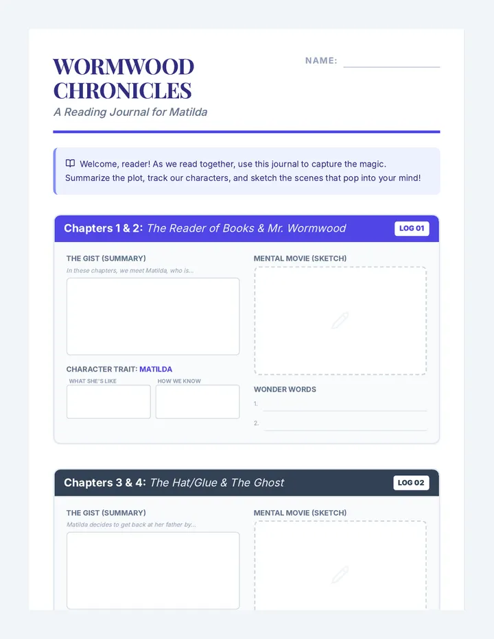 Wormwood Chronicles Journal