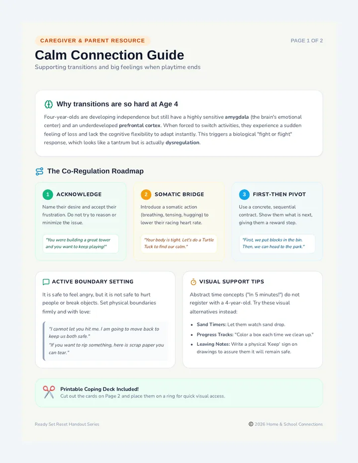 Calm Connection Caregiver Guide