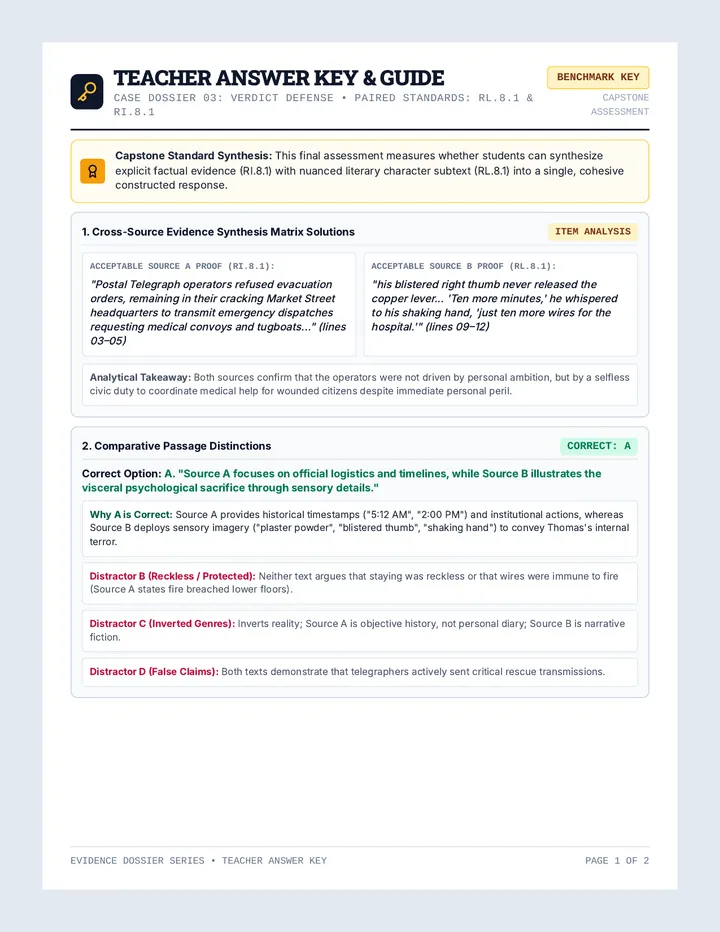 Verdict Defense Answer Key