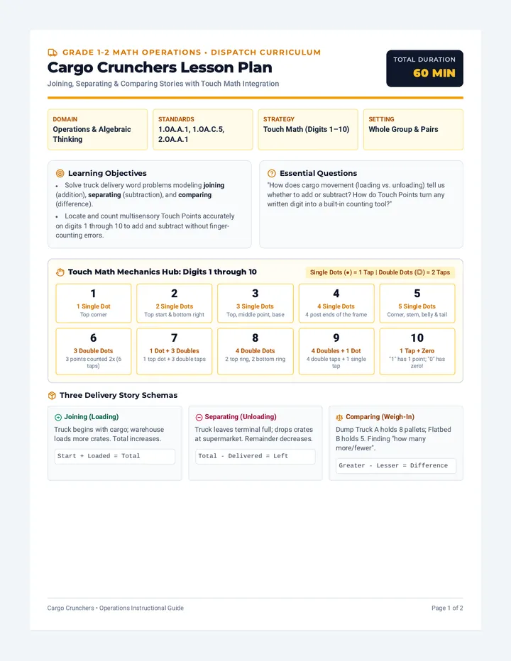 Cargo Crunchers Lesson Plan