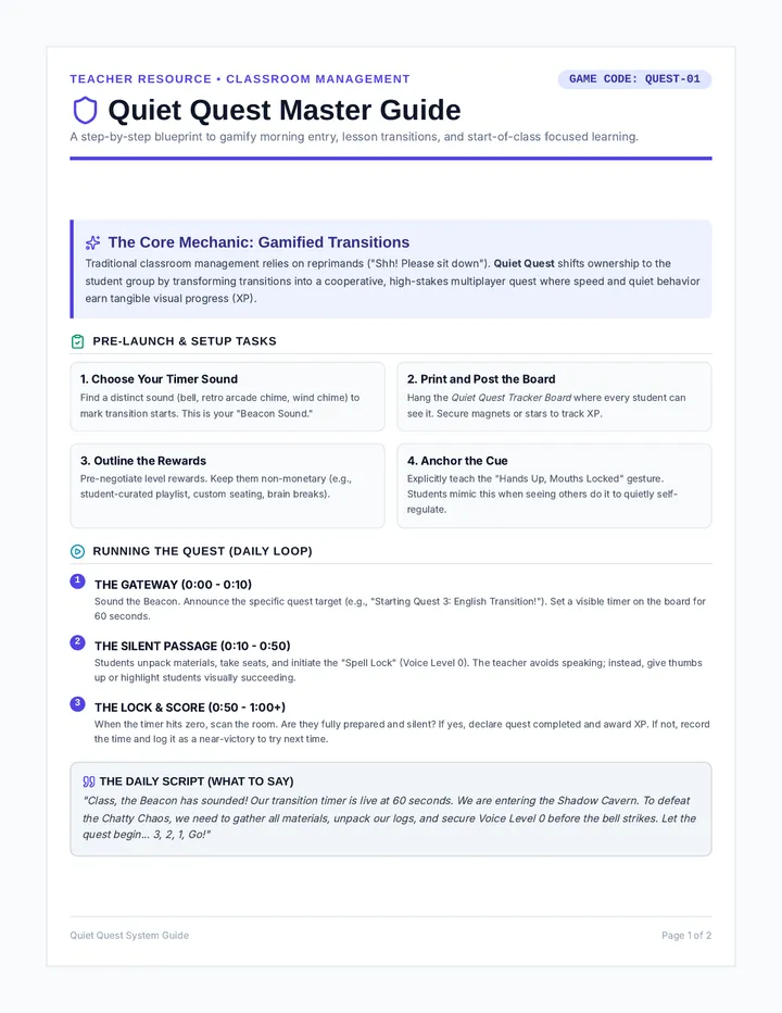 Quest Master Guide