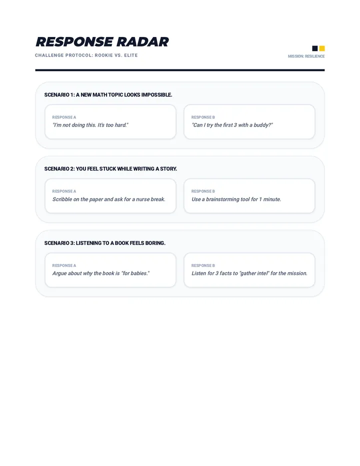 Response Radar Role Play Cards