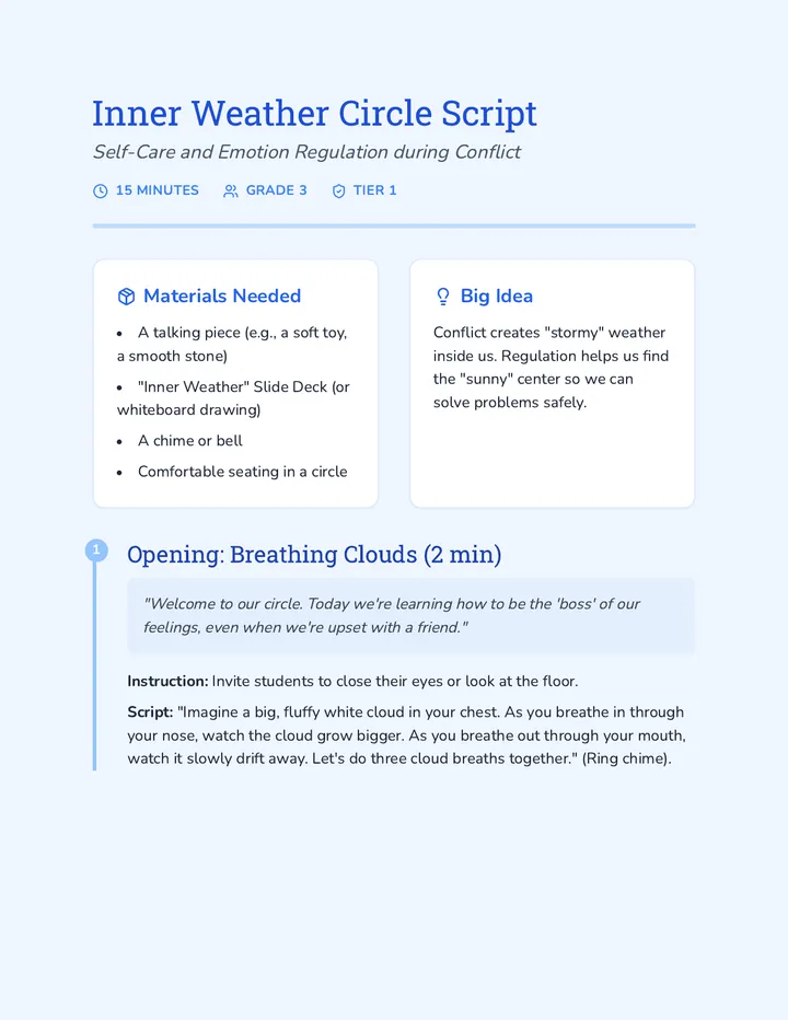 Inner Weather Circle Script