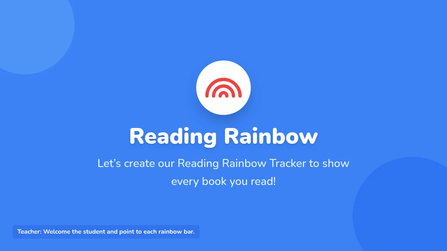 Reading Rainbow Slides