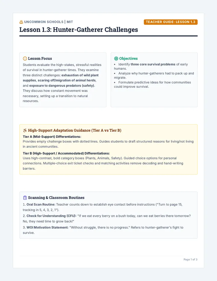 Challenges Teacher Guide