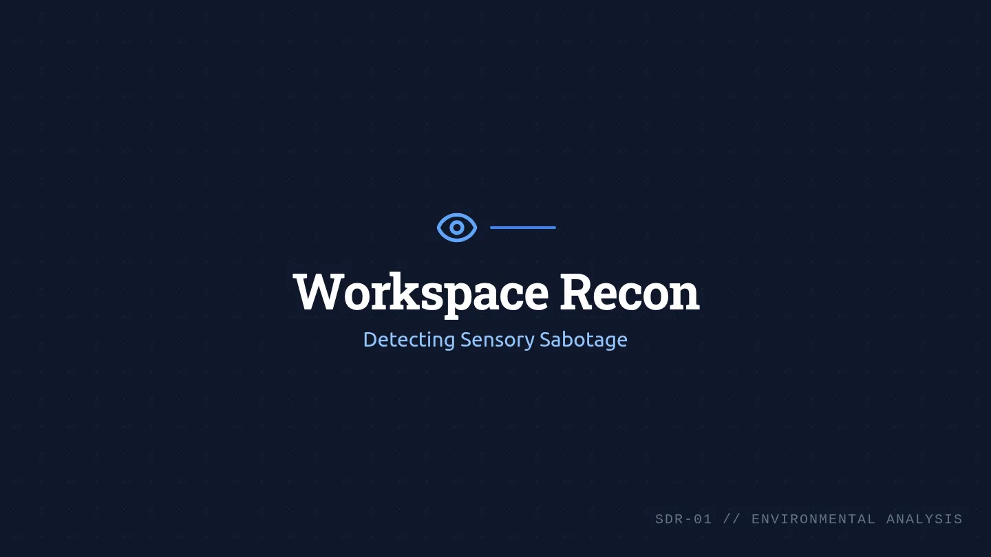 Workspace Recon Slides