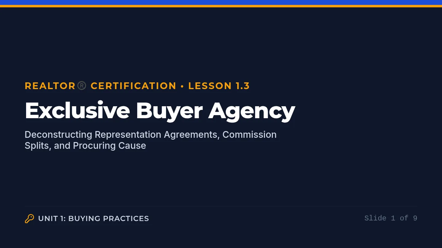 Exclusive Agency Slides
