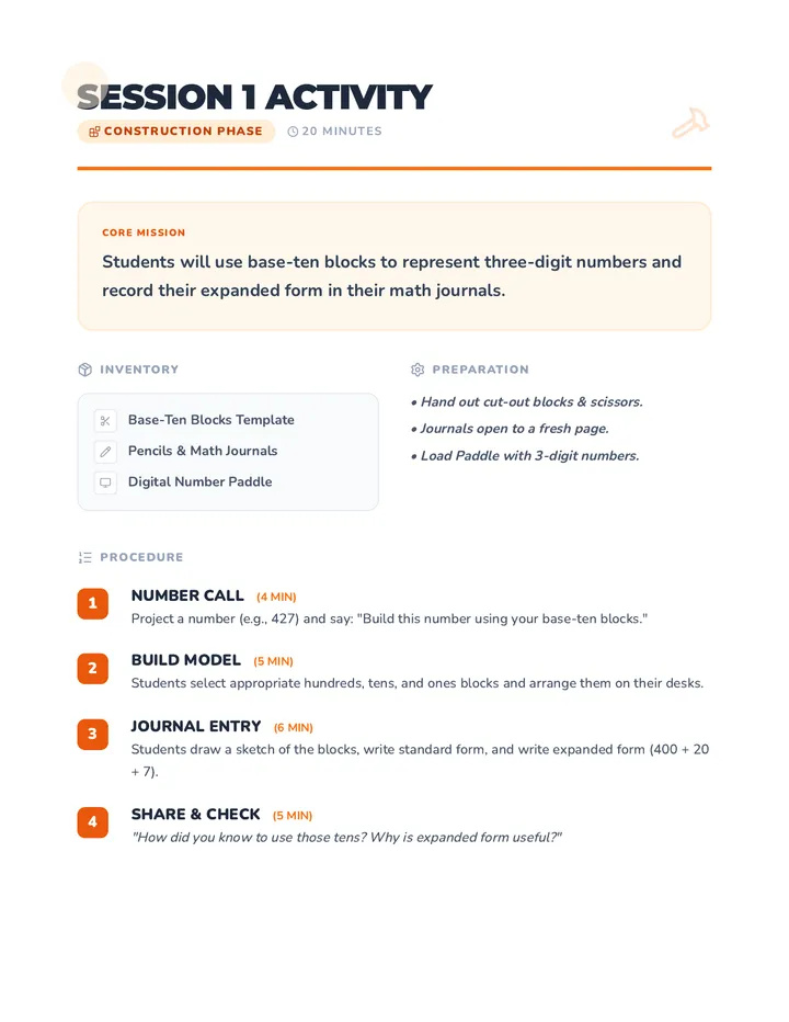 Session 1 Activity Guide