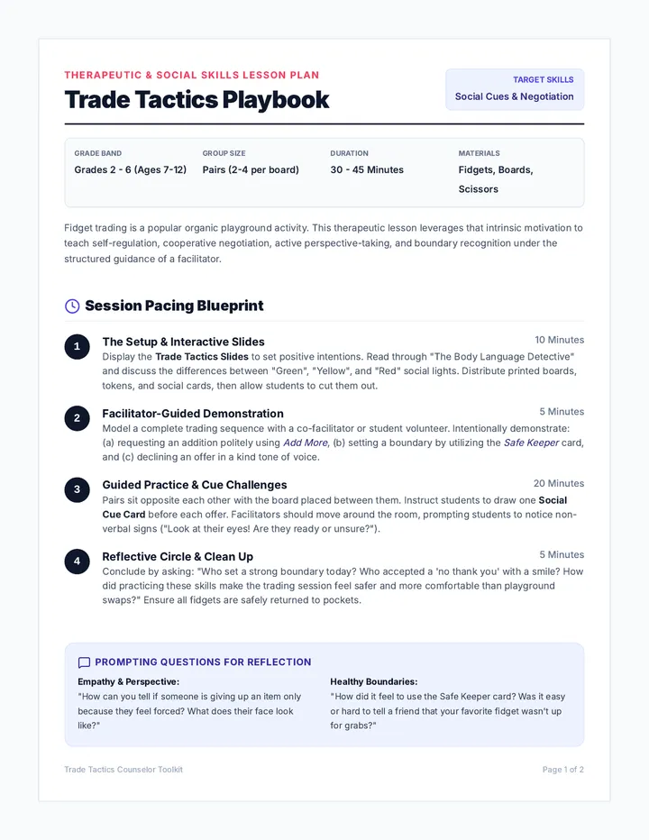 Trade Tactics Facilitator Playbook