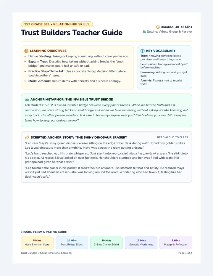 Trust Builders Teacher Guide