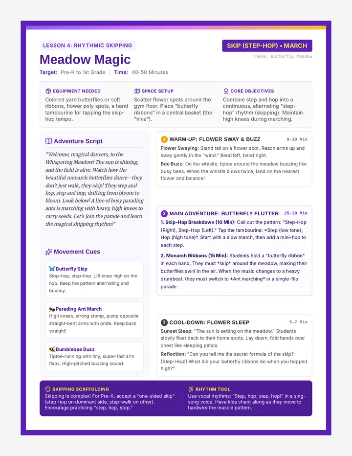 Meadow Magic Lesson Plan