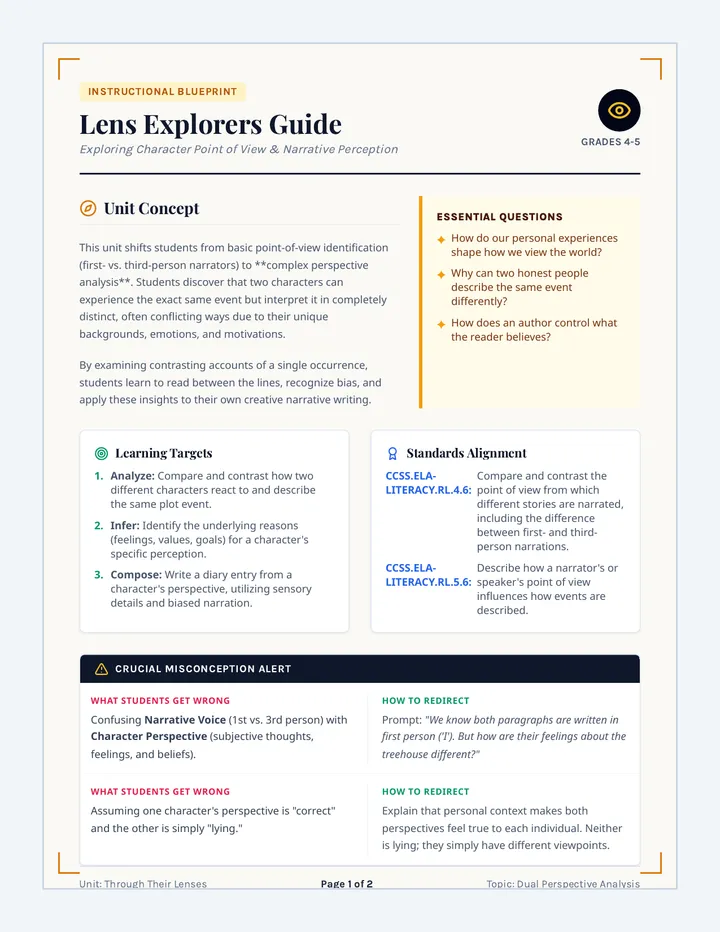 Lens Explorers Teacher Guide