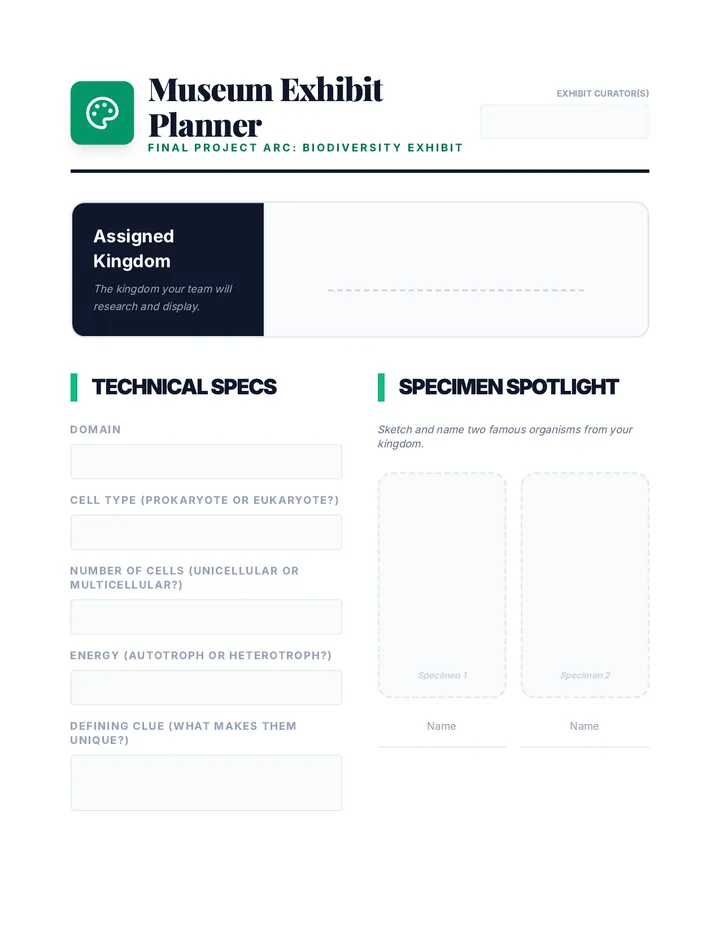 Museum Exhibit Planner