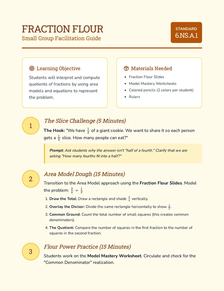 Division Guide Teacher Notes